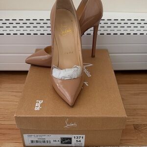 Christian Louboutin Beige Patent Heels